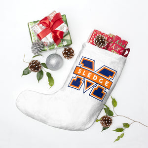 Christmas stocking with both logos